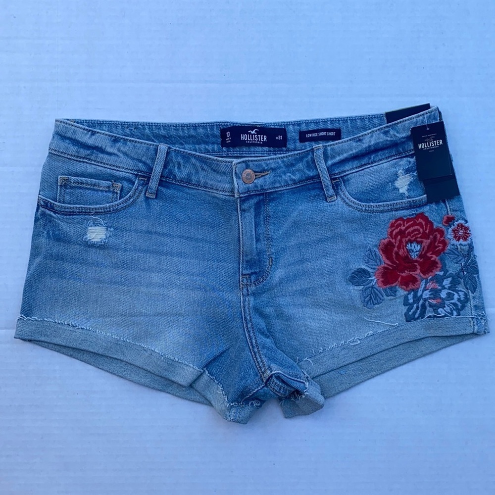 New Hollister Low Rise Denim Shorts